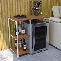 Bancada Alta para Adega/Cervejeira 90,5cm em Estilo Industrial LI044 Kappesberg Industrial