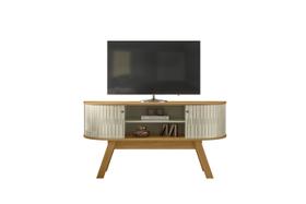 Bancada Atlanta Cumaru Opala TV até 60 Polegadas com 2 Portas de Correr e Prateleira Liberty Móveis Bancada Atlanta Cumaru Opala TV até 60 Polegadas com 2 Portas de Correr e Prateleira Liberty Móveis