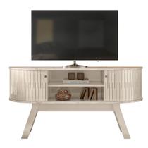 Bancada Atlanta TVs Até 55” Calacata Off White 509136 Madetec