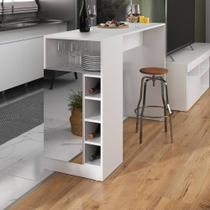 Bancada Balcão/Mesa de Cozinha com Adega 1 Porta e Espelho Multimóveis MP2248 Bancada Balcão/Mesa de Cozinha com Adega 1 Porta e Espelho Multimóveis MP2248