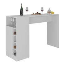 Bancada Balcão/mesa De Cozinha Com Adega E 1 Porta Multimóveis Mp2144 Branco Branco Bancada Balcão/mesa De Cozinha Com Adega E 1 Porta Multimóveis Mp2144 Branco Branco