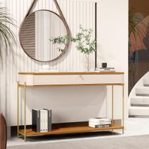 Bancada Baton Rouge Off White Nature Dourado Bancada Baton Rouge Off White Nature Dourado