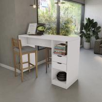 Bancada Celeste Kappesberg 100% MDF 2 Gavetas Branco 150cm Bancada Celeste Kappesberg 100% MDF 2 Gavetas Branco 150cm