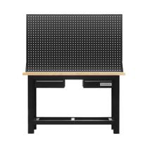 Bancada com 2 gavetas e painel para ferramentas - RLL-215P (Preto) Bancada com 2 gavetas e painel para ferramentas - RLL-215P (Preto)