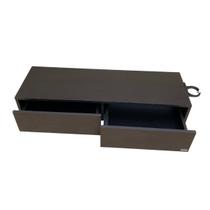 Bancada Console Barbeiro Salão Preto Com 2 Gavetas