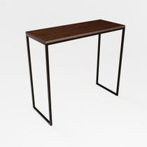 Bancada Cozinha Balcão Gourmet Preto 120cm Tampo Imbuia