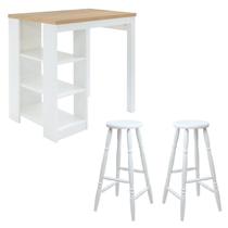 Bancada Cozinha Gourmet com 2 Banquetas Cd-1022