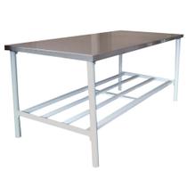 Bancada De Apoio Tampo Inox 1,40m X 0,90m Ba 1400/900 - Metalcubas