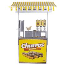 Bancada de Churros Gourmet a Gás Sem Resistência Masseira Base/Teto e 3 Doceiras R0103 R2 Bancada de Churros Gourmet a Gás Sem Resistência Masseira Base/Teto e 3 Doceiras R0103 R2