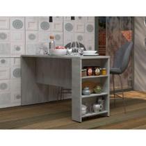 Bancada De Cozinha Com Prateleiras Suprema Luciane Móveis Concreto