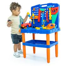 Bancada de Ferramentas C/ 45 Peças Infantil - Brinquedo Kit Bancada de Ferramentas C/ Maleta Grande