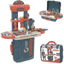 Bancada De Ferramentas Infantil Didática Educativa Com Kit Ferramentas Brinquedo Ferramentas Parafusos Oficina Criança Faz de Conta Kizumba Bancada De Ferramentas Infantil Didática Educativa Com Kit Ferramentas Brinquedo Ferramentas Parafusos Oficina Criança Faz de Conta Kizumba