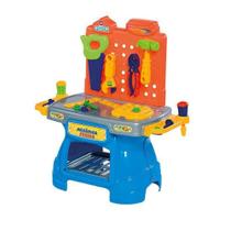 Bancada De Trabalho Infantil Tateti Mini Mecânica Azul E Laranja