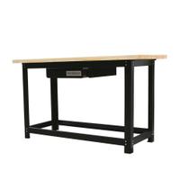 Bancada desmontável aberta 1.500 x 600 mm com tampo de pinus