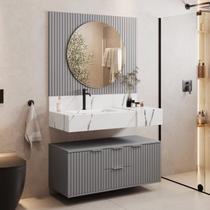 Bancada em Porcelanato 100cm com Cuba Esculpida Ripy Bancada em Porcelanato 100cm com Cuba Esculpida Ripy