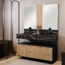 Bancada em Porcelanato 120cm com Cuba Esculpida Ripy