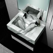 Bancada em Porcelanato 80cm com Cuba Esculpida Max