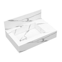 Bancada em Porcelanato para Banheiro 60cm Pró com Cuba Esculpida Bancada em Porcelanato para Banheiro 60cm Pró com Cuba Esculpida