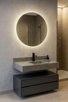 Bancada em Porcelanato para Banheiro Completa Alto Padrão 100cm Com Cuba Esculpida Bancada em Porcelanato para Banheiro Completa Alto Padrão 100cm Com Cuba Esculpida