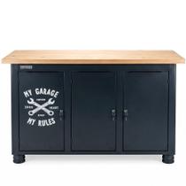Bancada fechada com 3 portas My Garage - RLL-203 (Preto)