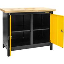 Bancada Fechada com Tampo de Madeira e 2 Portas, 1.100 mm x 920 mm x 600 mm Vonder