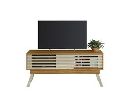 Bancada Frizz 1.5 Cumaru Opala para TV até 65 Polegadas com 2 Portas Deslizantes Liberty Móveis