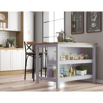 Bancada gourmet ilha cozinha Ditália 2 Prat. Cinza CD-1019 Bancada gourmet ilha cozinha Ditália 2 Prat. Cinza CD-1019