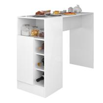 Bancada Gourmet para Cozinha de 136,5 cm c/ 1 Porta e Nichos - Atualle Móveis