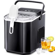 Bancada Ice Maker Crzoe 26 libras/24 horas 9 cubos 6 minutos preta