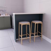 Bancada Ilha 120cm 100% MDF Cozinha Sevilha