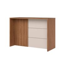 Bancada Ilha Cozinha Gourmet Requinte Nature/Areia - Henn