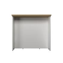 Bancada Ilha Cozinha PH 3068 Évora 120cm Branco/Carvalho Nature - Herval