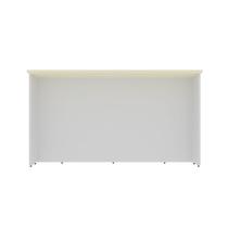 Bancada Ilha Cozinha PH 3068 Manhattan 120cm Branco/Cinza Argila - Herval
