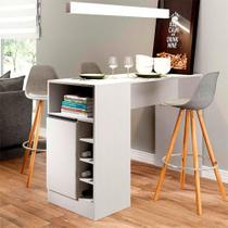 Bancada Ilha Gourmet Para Cozinha 136 X 92cm Mdp Menu Móveis Branco Bancada Ilha Gourmet Para Cozinha 136 X 92cm Mdp Menu Móveis Branco