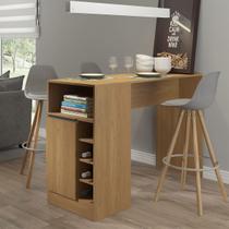 Bancada Ilha Gourmet para Cozinha 136x92cm MDP Carvalho 0535 MENU Bancada Ilha Gourmet para Cozinha 136x92cm MDP Carvalho 0535 MENU