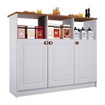 Bancada Ilha Mesa Firenze 120cm 3 Portas - Indékes