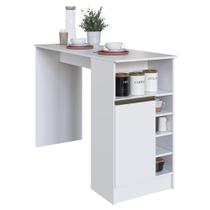 Bancada Ilha Mesa Gourmet Dinamarca 140cm 1 Porta - Indékes