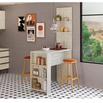 Bancada Luna com Painel Greta para Cozinha Bancada Luna com Painel Greta para Cozinha
