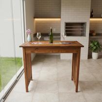 Bancada Madeira 120cm Área Gourmet Cozinha Alta Durabilidade Estrutura Robusta