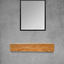 Bancada Madeira Maciça Banheiro Lavabo Estilo Industrial 90 Cm X 40 Cm