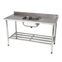Bancada Mesa 150x70 Inox 430 Com 1 Cuba 50x40x25 Com Grade Inferior - Imeca 6812 Bancada Mesa 150x70 Inox 430 Com 1 Cuba 50x40x25 Com Grade Inferior - Imeca 6812