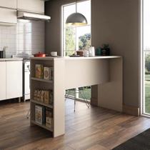 Bancada Mesa Gourmet Connect 1,50cm x 97cm com 3 Prateleiras Suprema Luciane Moveis