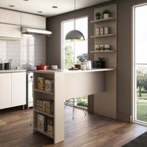 Bancada Mesa Gourmet Para Cozinh e Painel Suprema Connect