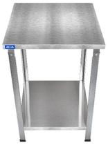 Bancada Mesa Inox Industrial Paneleiro Liso 90x60x60