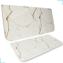 Bancada mesa para cozinha retrátil 90x40 - Estampa mármore