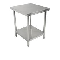 Bancada Mesa Total Inox 65x70cm Industrial Com Prateleira