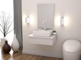 Bancada Metrópole 600w 60cm C/cuba Q39