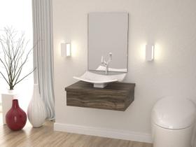 Bancada Metrópole 601w 60cm C/cuba F44 e Espelheira