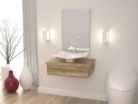 Bancada Metrópole 601w 60cm C/cuba F44 e Espelheira