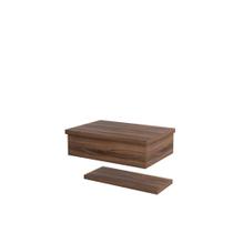 Bancada Metropole 605w 60cm Com Prateleira Nogal